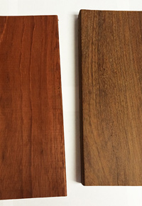 Jatoba (left) vs Ipe (right)
